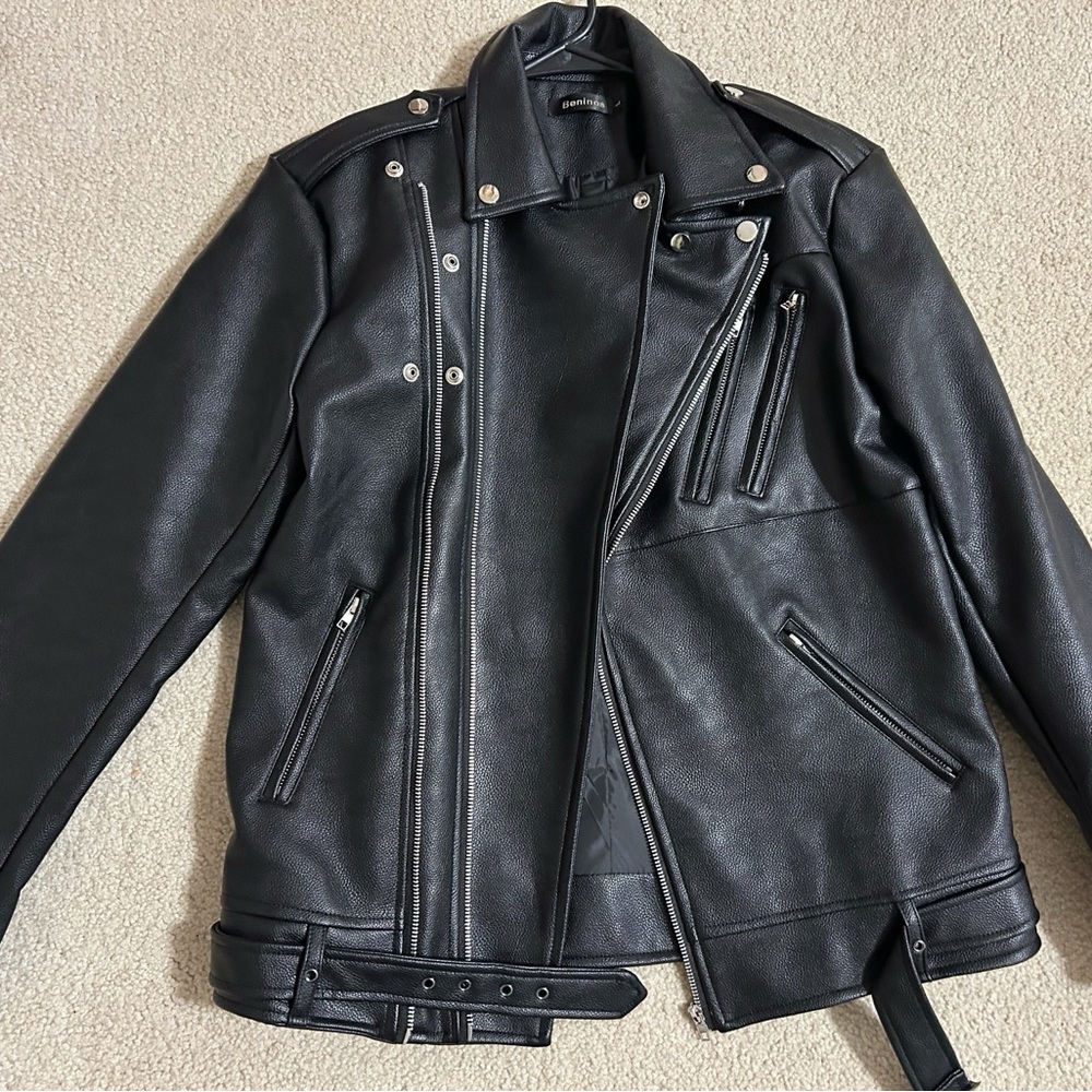 Men's Black Leather Jacket